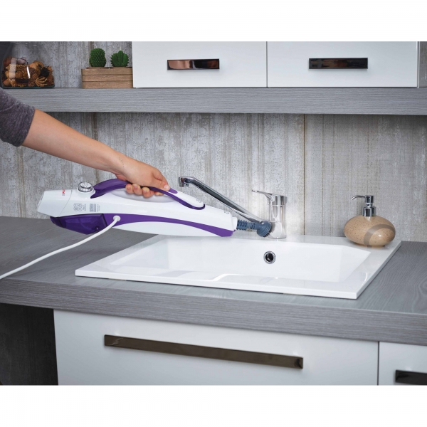Mop cu Abur Polti Vaporetto SV 440 Double, 15 in 1, 1500W, 2.4Kg, Alb/Violet [11]