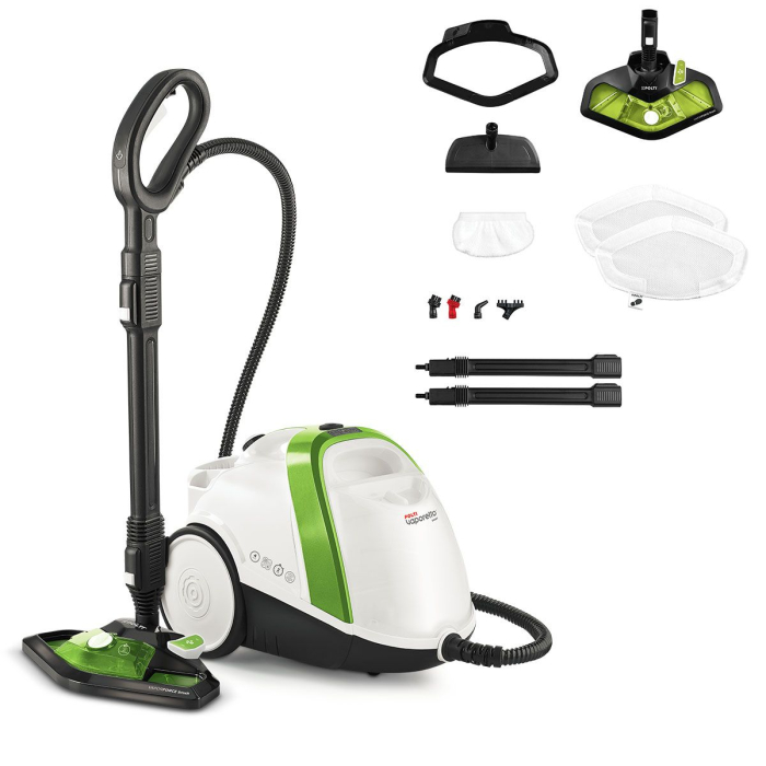 Aparat de Curatat cu Abur Vaporetto Smart 110 Eco, 1500 W, Autonomie Nelimitată de Lucru, 4 Bar, 110 gr/min, Alb/Verde [10]