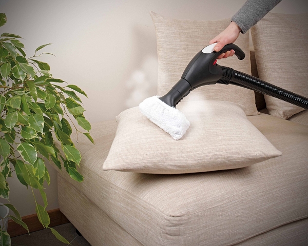 Aspirator cu Abur Polti Vaporetto Lecoaspira FAV 50, 2450 W, Cu Functie de Spalare/Uscare si Filtrare Prin Apa, Alb/Rosu [9]
