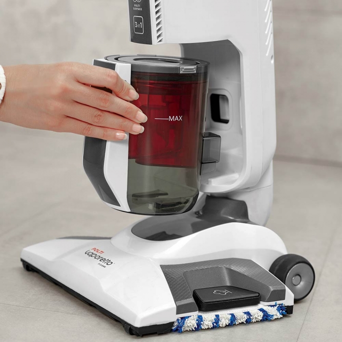 Aspirator Vertical cu Abur, Multifunctional, Polti Vaporetto 3 Clean, 1800 W, 0.5 l, Cyclonic, Alb/Gri [7]