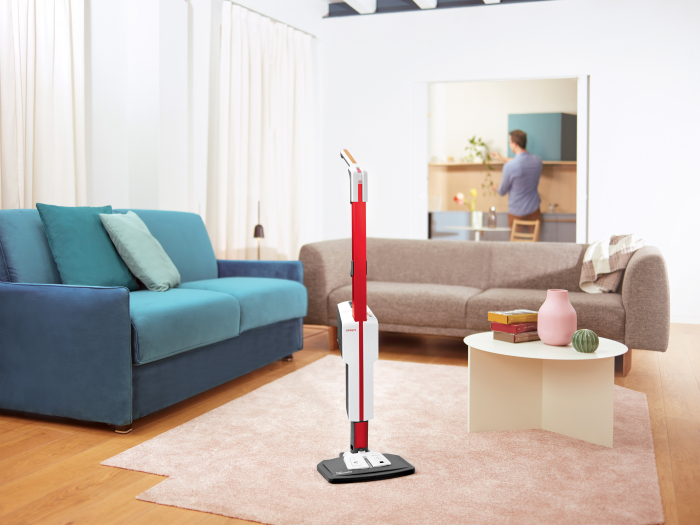 Mop cu Abur Polti Vaporetto SV650_Style 2 în 1, 1500 W, Abur Reglabil, Mâner Plută, 19 Accesorii, Autonomie Nelimitată, Alb/Roșu [6]