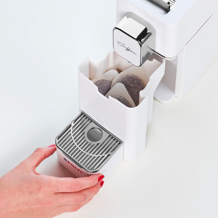 Polti Coffea S15W espressor de cafea pentru espresso, compatibil cu capsule E.S.E. de 44 mm, rezervor detașabil de 0,85 l, pompa 19 BAR [4]
