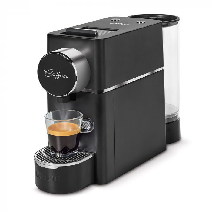 Polti Coffea S18B espressor de cafea pentru espresso si cafea lunga, compatibil cu capsule E.S.E. de 44 mm, rezervor detasabil de 0,85 l, pompa 19 BAR