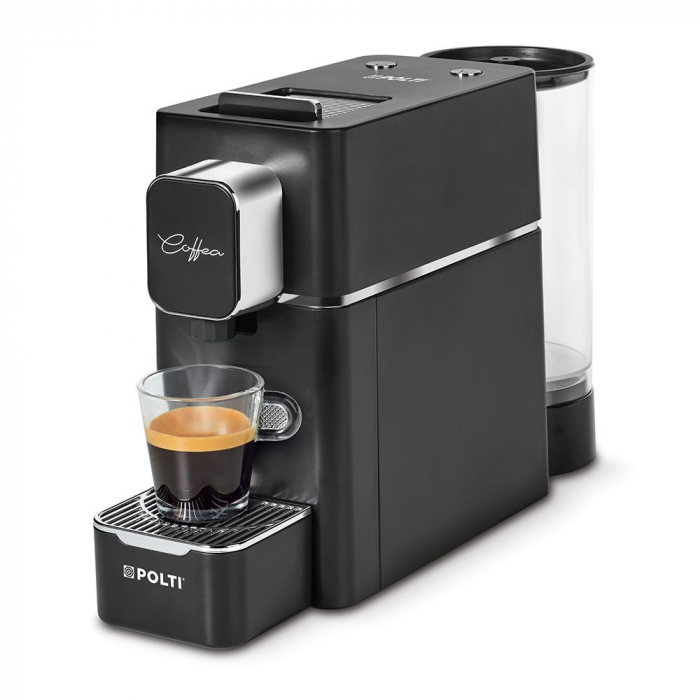 Polti Coffea S15B espressor de cafea pentru espresso si cafea lunga, compatibil cu capsule E.S.E. de 44 mm, rezervor detasabil de 0,85 l, pompa 19 BAR