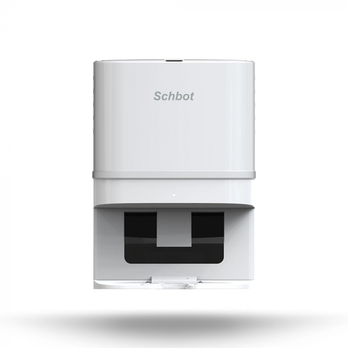 Robot de Aspirare Schbot F1 Pitbox cu Stație de Golire și Încărcare Automată, Aspirator Robot 3 în 1: aspirare, spălare podele, curățare uscată și umedă, Autonomie 55 - 110 minute, Alb [5]