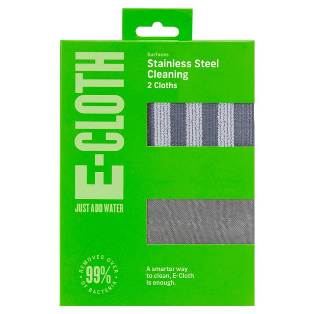 Set Doua Lavete Premium E-Cloth din Microfibra pentru Curatarea si Lustruirea Obiectelor din Inox, 32  x 32  cm [2]