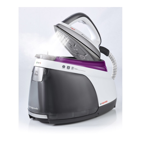 Statie de Calcat Polti La Vaporella XM80R, Talpa Aluminiu, 2350 W, 1.5 l, Boiler 7 Bar, Pompa 15 Bar, Functie Steam Pulse 450 gr, Alb/Fucsia [3]