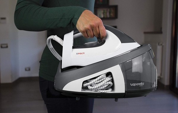 Statie de Calcat Polti Vaporella Simply VS10.12, Talpa Ceramica, 2200 W, 1.5 l, 6.5 BAR, 125 gr/min, Alb/Gri [8]