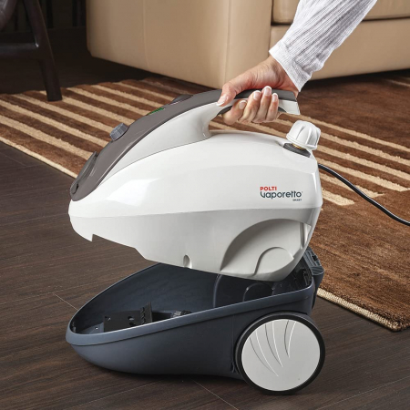 Aparat de Curatat cu Abur Polti Vaporetto Smart 30 R, Emisie Abur 85 g/min, Presiune Abur 3 BAR, 1800 W, Alb/Rosu [10]