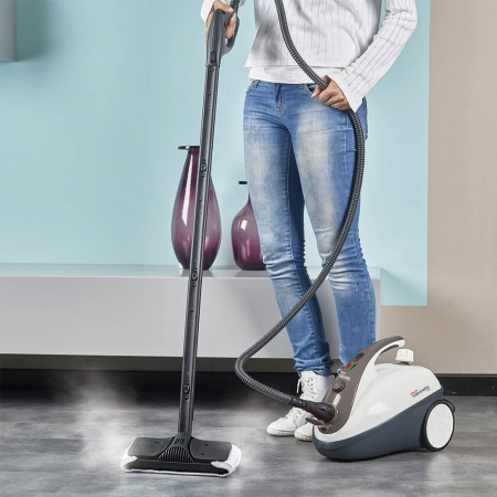 Aparat de Curatat cu Abur Polti Vaporetto Smart 30 R, Emisie Abur 85 g/min, Presiune Abur 3 BAR, 1800 W, Alb/Rosu [11]