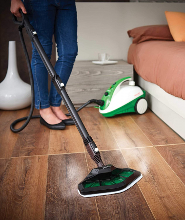 Aparat de Curatat cu Abur Polti Vaporetto Smart 40_Mop,1800W, Emisie Abur  85 g/min, Presiune Abur 3.5 BAR, Alb Albastru [21]