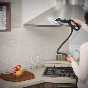 Aparat de Curatat cu Abur Polti Vaporetto Smart 40_Mop,1800W, Emisie Abur  85 g/min, Presiune Abur 3.5 BAR, Alb Albastru [12]