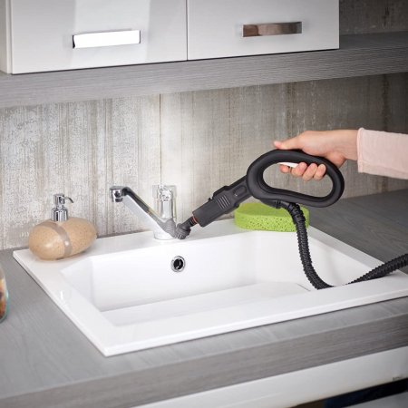 Aparat de Curatat cu Abur Vaporetto Smart 100_B, 1500 W, 2 l, 4 Bar, 110 gr/min, Alb/Albastru [12]