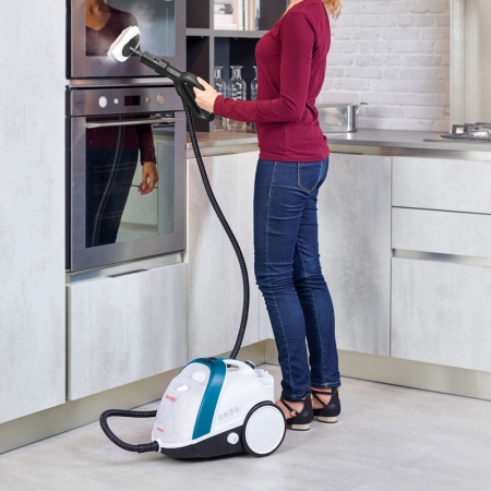 Aparat de Curatat cu Abur Vaporetto Smart 100_T, 1500 W, 2 l, 4 Bar, 110 gr/min, Alb/Albastru [7]