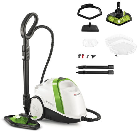 Aparat de Curatat cu Abur Vaporetto Smart 110 Eco, 1500 W, Autonomie Nelimitată de Lucru, 4 Bar, 110 gr/min, Alb/Verde [9]