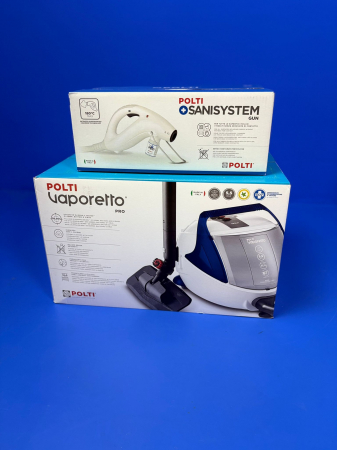 KIT Profesional Polti pentru Eliminarea Ploșnițelor, Autonomie Nelimitată de Funcționare, 1900 W, Emisie Abur până la 140 gr/min, 15 Accesorii, 5,5 BAR, Funcție Turbo, Abur până la 180°C, Alb/Albastru [4]