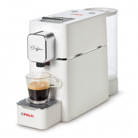 Cafea paduri ESE 44 - Polti Coffea S15W espressor de cafea pentru espresso, compatibil cu capsule E.S.E. de 44 mm, rezervor detașabil de 0,85 l, pompa 19 BAR
