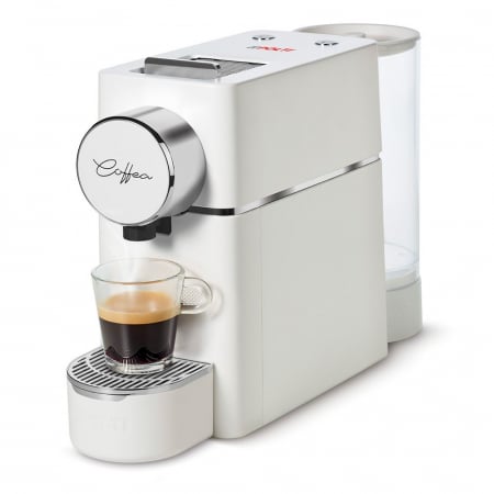 Cafea paduri ESE 44 - Polti Coffea S18W espressor de cafea pentru espresso și cafea lungă, compatibil cu capsule E.S.E. de 44 mm, rezervor detașabil de 0,85 l, pompa 19 BAR