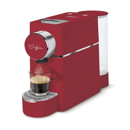 Cafea și espressoare - Polti Coffea S18R espressor de cafea pentru espresso și cafea lungă, compatibil cu capsule E.S.E. de 44 mm, rezervor detașabil de 0,85 l, pompa 19 BAR