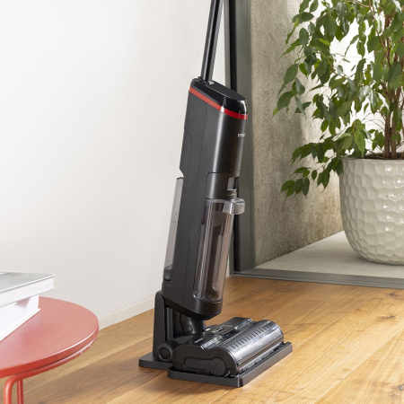 Aspirator vertical, fară fir, cu abur și aspirare umed-uscată, 450 W, aspirare 14 kPa, 0.6 l, 71 Db, 4,2 Kg, gri/negru, Polti RollySteam WD40C [2]