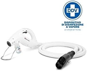Polti Sani System Gun, dispozitiv  pentru eliminarea ploșnițelor și de dezinfecție cu abur (DDV) pentru suprafețe și țesături, Alb, Made in Italy [1]