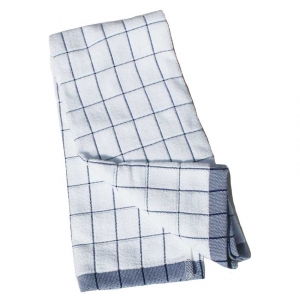 Prosop Premium E-Cloth de Bucatarie pentru Pahare, Farfurii de Portelan, Tacamuri, 60 x 40 cm, Alb/Albastru [5]