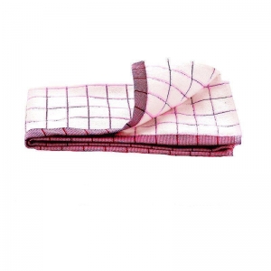 Prosop Premium E-Cloth de Bucatarie pentru Pahare, Farfurii de Portelan, Tacamuri, 60 x 40 cm, Alb/Rosu [5]