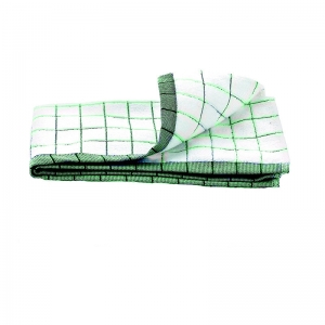 Prosop Premium E-Cloth de Bucatarie pentru Pahare, Farfurii de Portelan, Tacamuri, 60 x 40 cm, Alb/Verde [5]