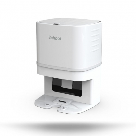 Robot de Aspirare Schbot F1 Pitbox cu Stație de Golire și Încărcare Automată, Aspirator Robot 3 în 1: aspirare, spălare podele, curățare uscată și umedă, Autonomie 55 - 110 minute, Alb [5]