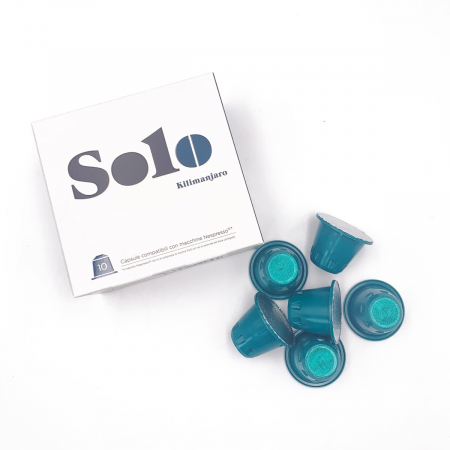 10 Capsule Solo Kilimanjaro Espresso, Compatibile Nesspresso [1]