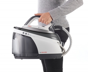 Statie de Calcat Polti La Vaporella XB50R, Talpa Aluminiu, 2350 W, 1.4 L, Boiler 6 Bar, Pompa 15 Bar, Functie Steam Pulse 350 gr, Alb/Gri [2]