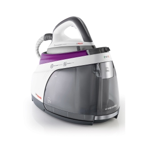 Statie de Calcat Polti La Vaporella XM80R, Talpa Aluminiu, 2350 W, 1.5 l, Boiler 7 Bar, Pompa 15 Bar, Functie Steam Pulse 450 gr, Alb/Fucsia [1]