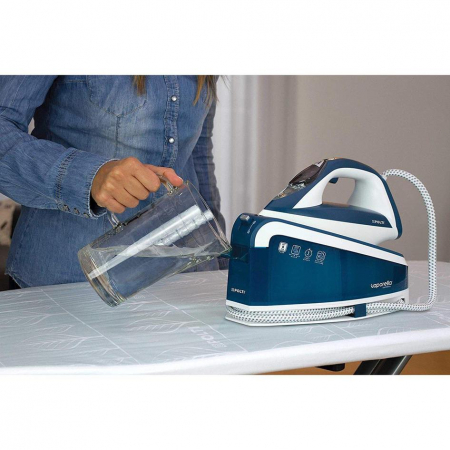 Statie de Calcat Polti Vaporella Express VE 30.10, Talpa Ceramica, 2200 W, 1.6 l, 8 BAR, 240 gr/min, Alb/Albastru [4]