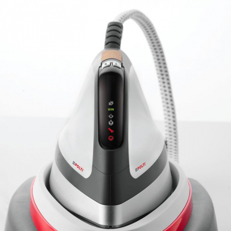 Stație de Călcat Polti Vaporella Instant VI50.50, 2400 W, 2 l, Presiune Pompă 8 BAR, Jet Abur 600 gr/min, Funcție ECO, Gri/Roșu [3]