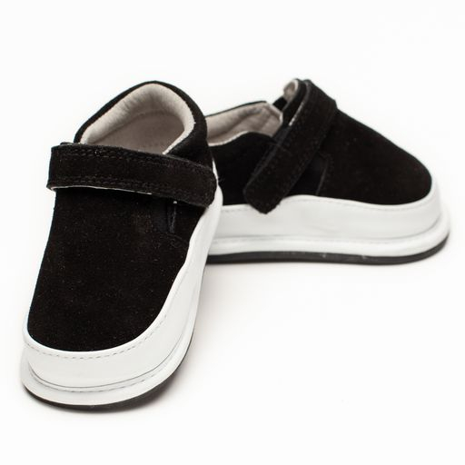 Pantofi casual, piele intoarsa, baieti, Negru, Sydney [1]