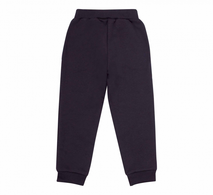 Pantalon lung cu buzunare, fete, Negru/Inimioara [2]
