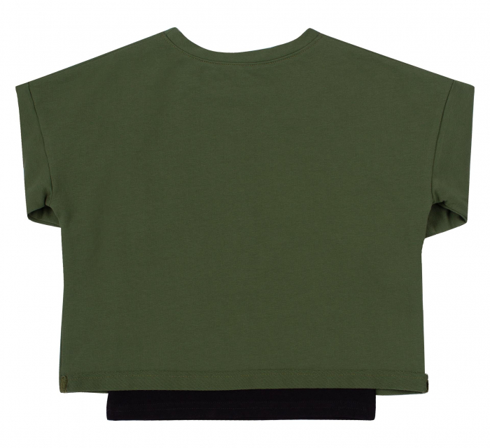Set bluza maneca lunga+hanorac, Verde/Negru, unisex, Safary [2]