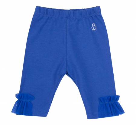 Pantalon "leggings", 3/4, fete, Albastru electric [0]
