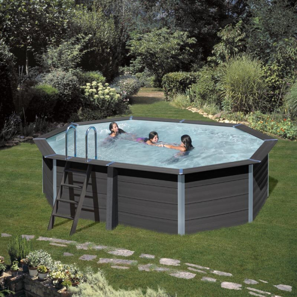 Avantgarde Set piscina compozit GRE ovala 524 x 386 x H 124 cm [1]