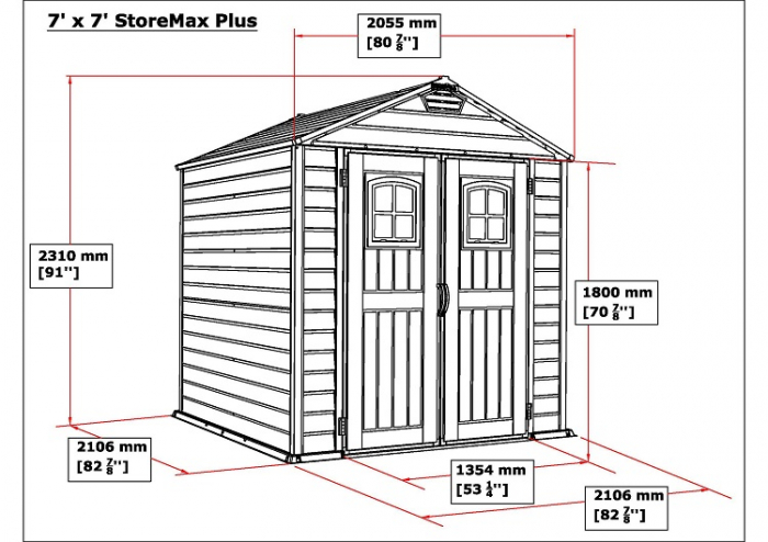 Casuta de gradina Duramax StoreMax PLUS 195 x 195 cm [10]