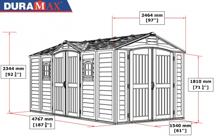Casuta de gradina Duramax Apex Pro 471 x 234 cm [10]