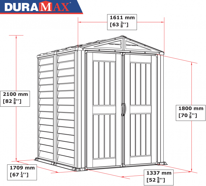 Casuta de gradina Duramax YardMate PLUS 161 x 171 cm [11]