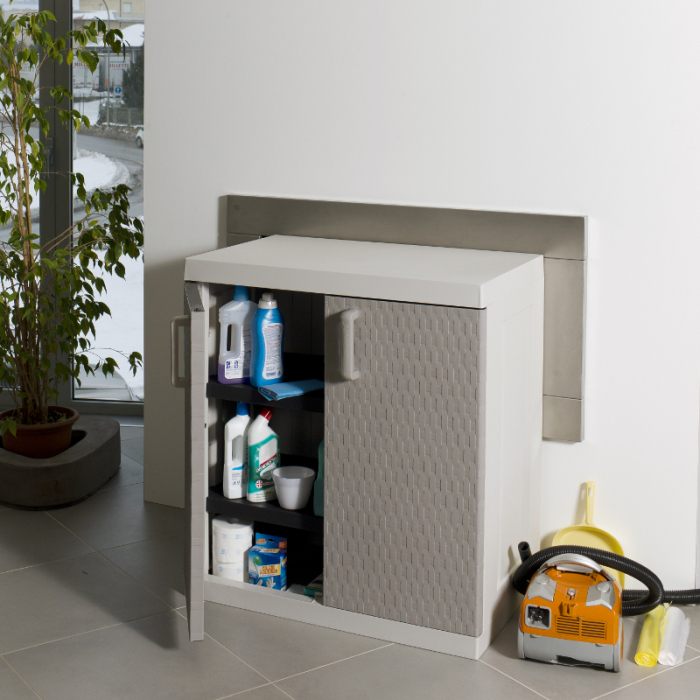 Dulap de gradina Toomax Rattan Mega Gri 89x54x96 cm [3]