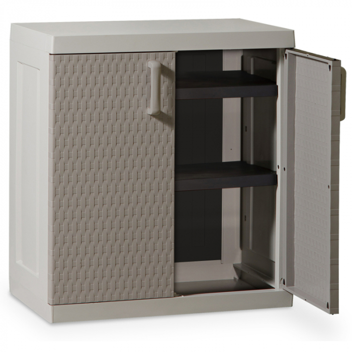 Dulap de gradina Toomax Rattan Mega Gri 89x54x96 cm [2]