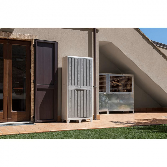 Dulap de gradina Toomax Florida XL Gri 78x46x182 cm [5]
