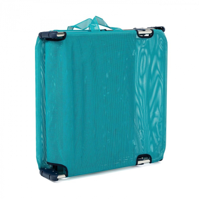 Sezlong pliabil plaja Alco, structura aluminiu, turcoaz, 191 x 67 x 30 cm [7]