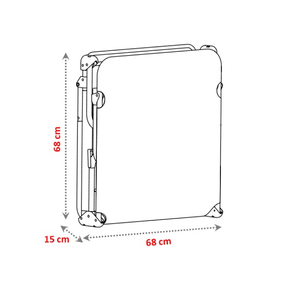 Sezlong pliabil plaja Alco, structura aluminiu, turcoaz, 191 x 67 x 30 cm [8]