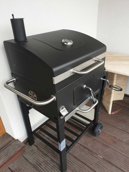 Gratar pe carbuni Comfort Basic Grill Chef Landmann 11528, gratare din fonta, contine husa [9]