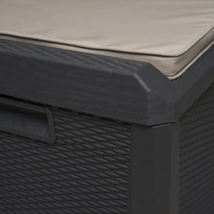 Bancheta depozitare Toomax Santorini Plus Negru 148x72x64 cm [6]