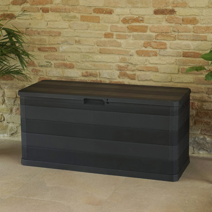 Lada depozitare de gradina Negru Toomax Elegance 117x45x56 cm [5]